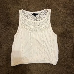 White lace American Eagle top